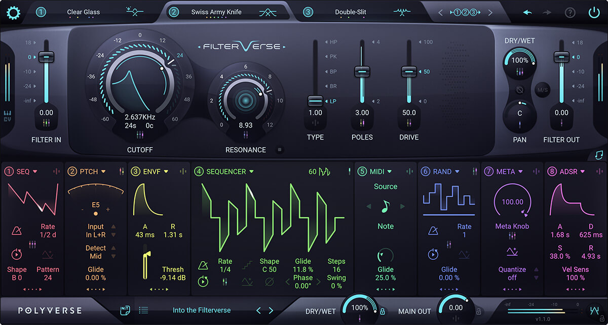 Polyverse Filterverse Creative Filter VST