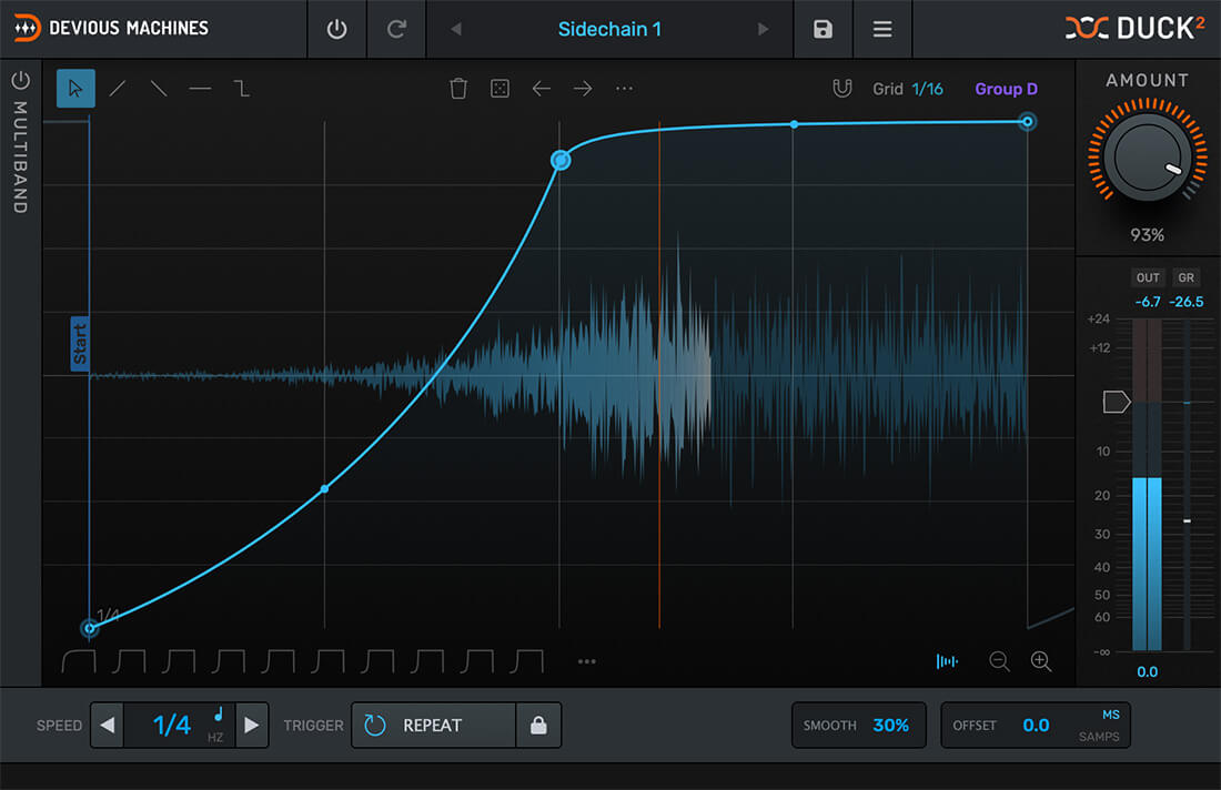 sidechaining and volume shaping