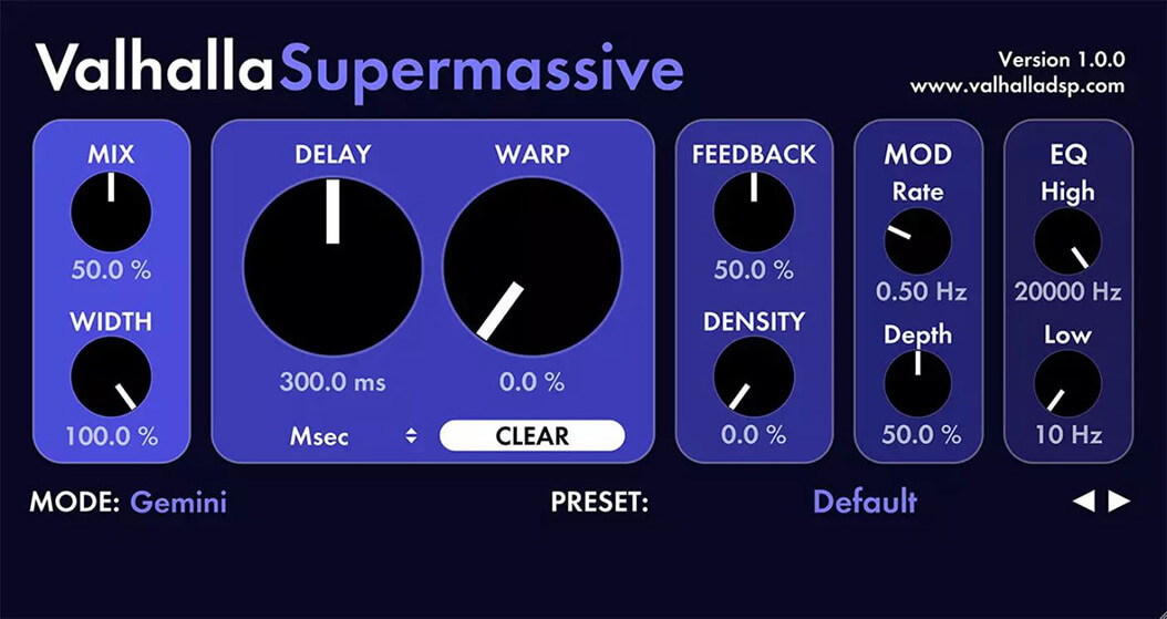 Valhalla Supermassive best free vst
