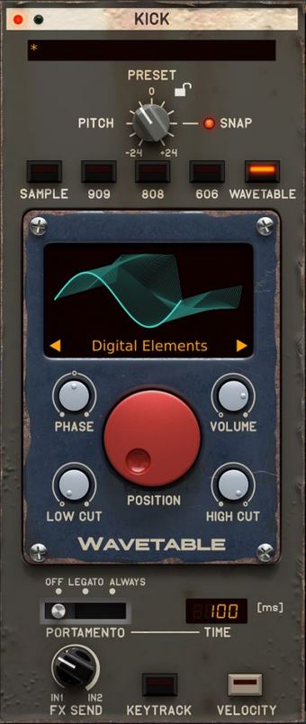 Wavetable Kick Generator